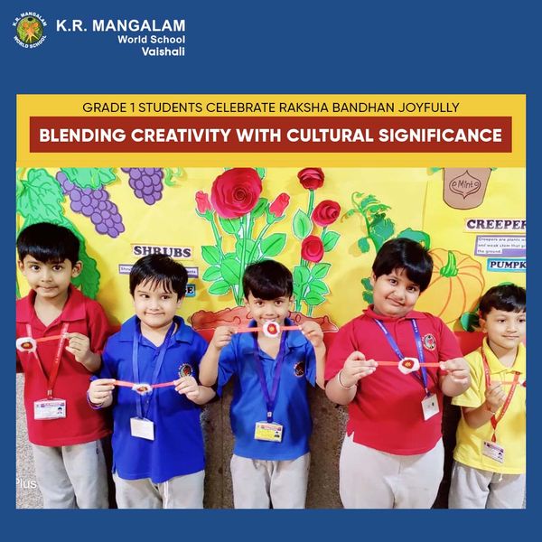 You are currently viewing Grade 1 students marked the delightful event of Raksha Bandhan