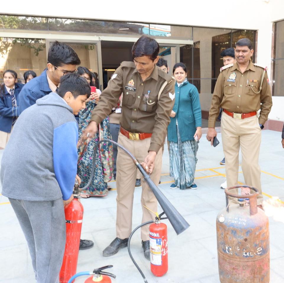 A mock fire and evacuation drill was conducted for students and teachers-5