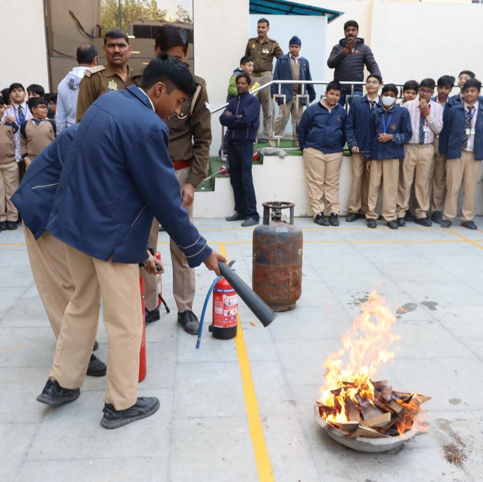 A mock fire and evacuation drill was conducted for students and teachers-6
