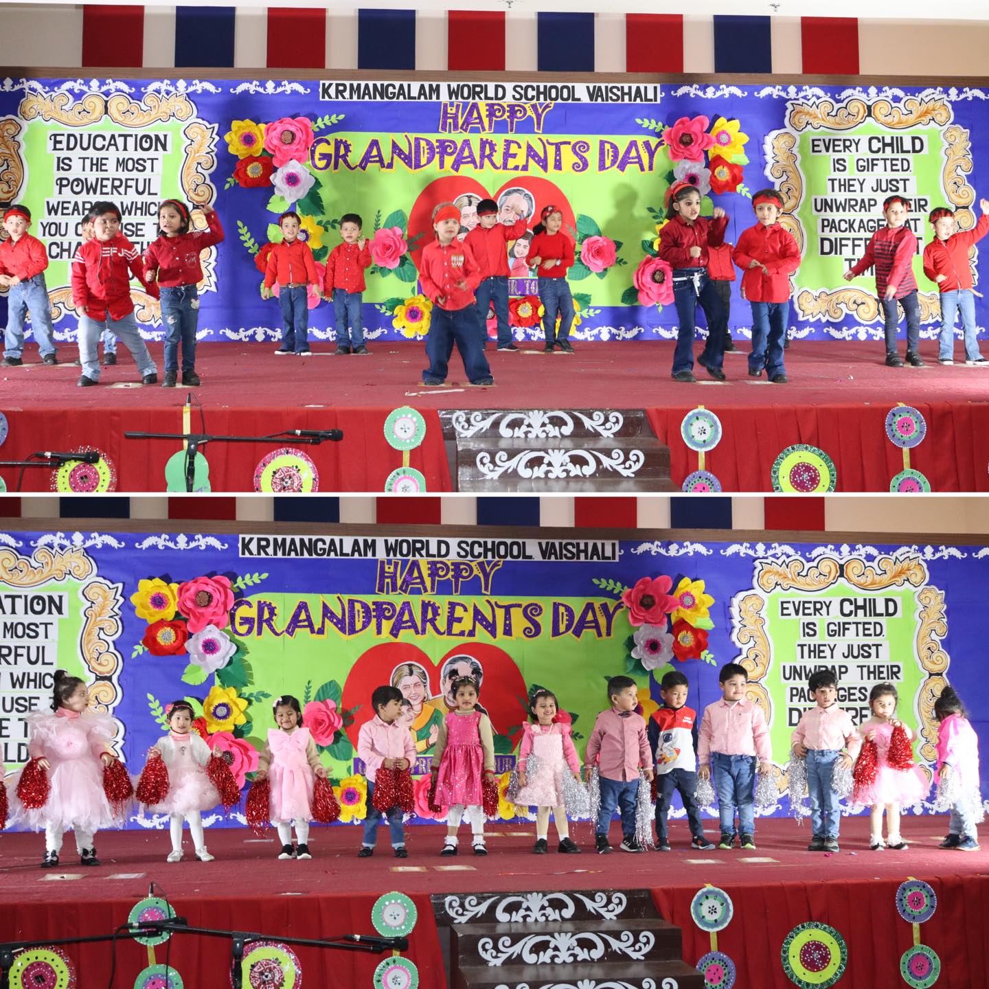 students of grades Pre- Nursery and Nursery organised Grandparents day!-1