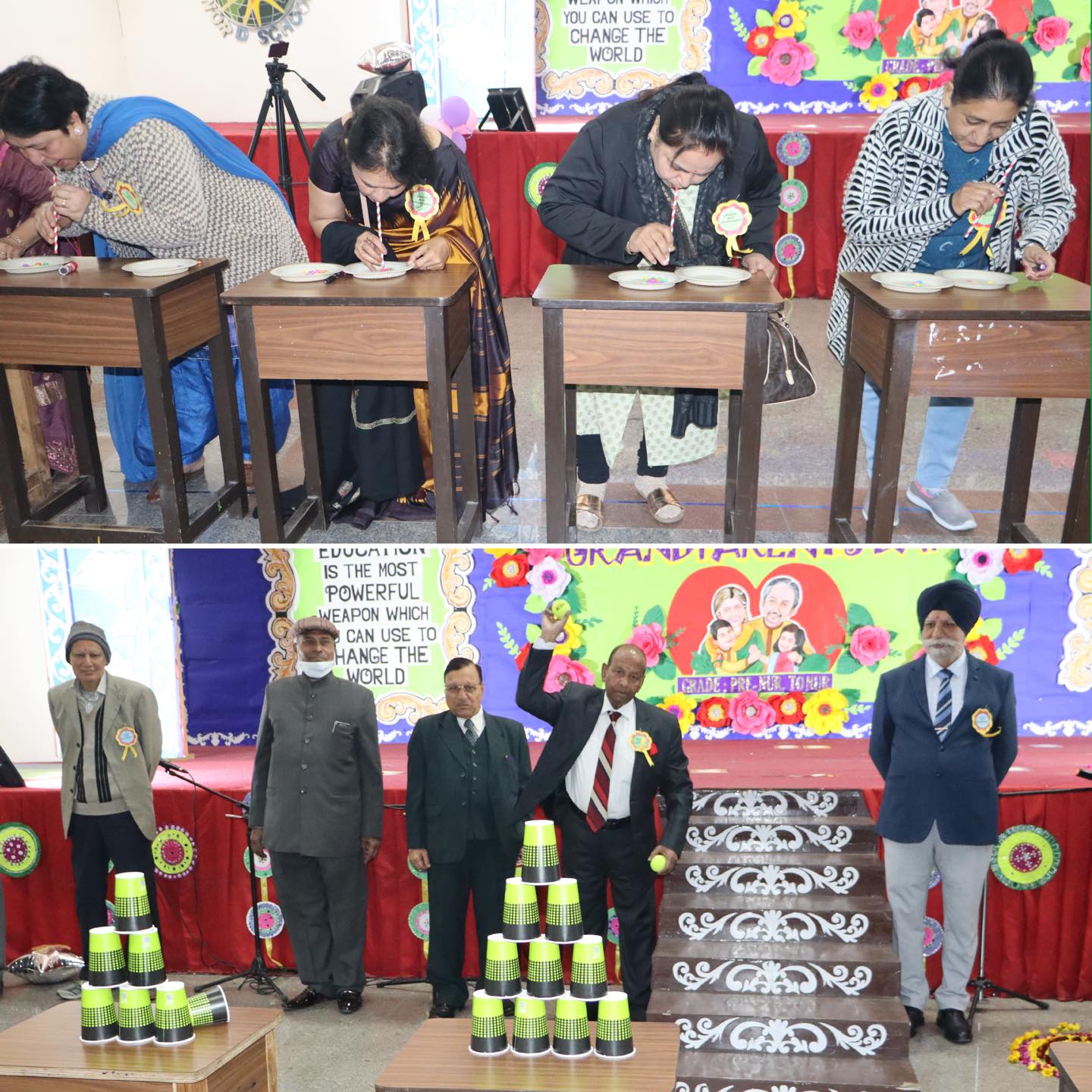 students of grades Pre- Nursery and Nursery organised Grandparents day!-2
